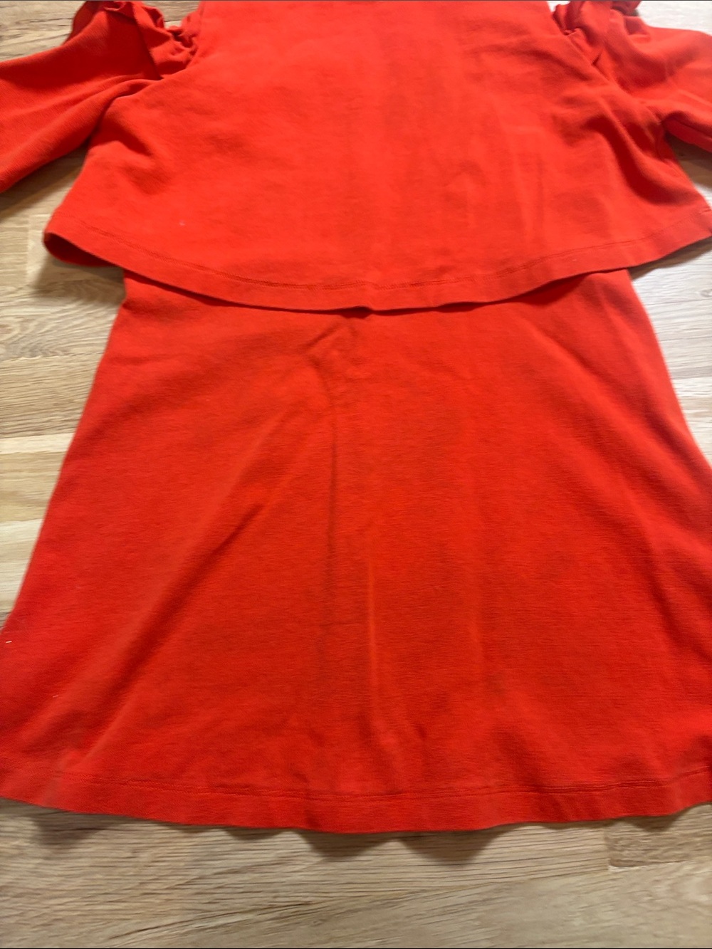ASOS Orange Cold-Shoulder Ruffle Nursing Top Women’s 4 - Picture 6 of 15